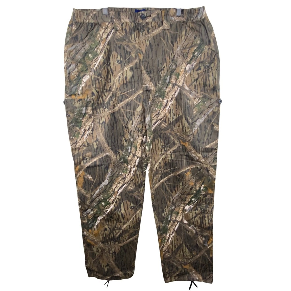 Mossy Oak Camo Cargo‎ Pants Mens XL Camouflage Tactical Gorpcore Utility Cotton